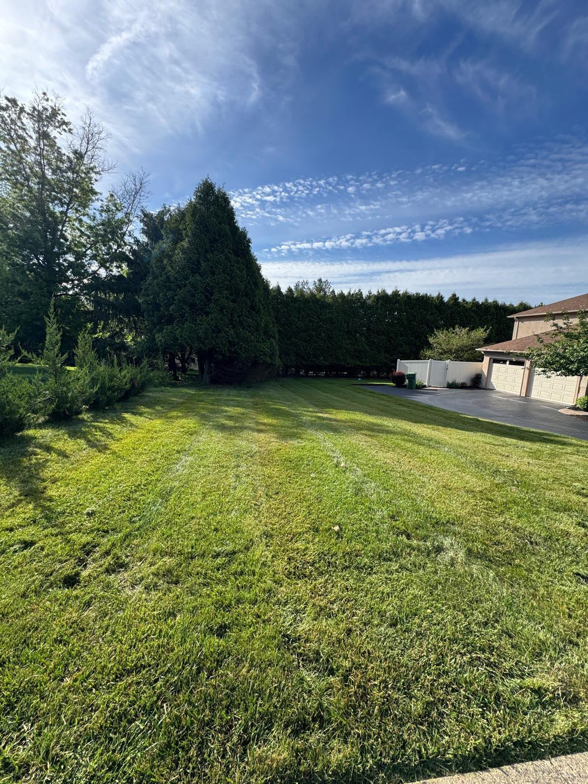 Lawn maintenance work by Green Force Property Services